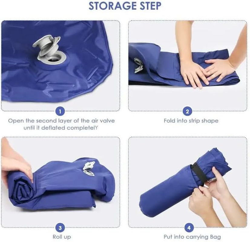 Camping Mattress Sleeping Mat Air Bed Pad Single with Foot Pump image number 1