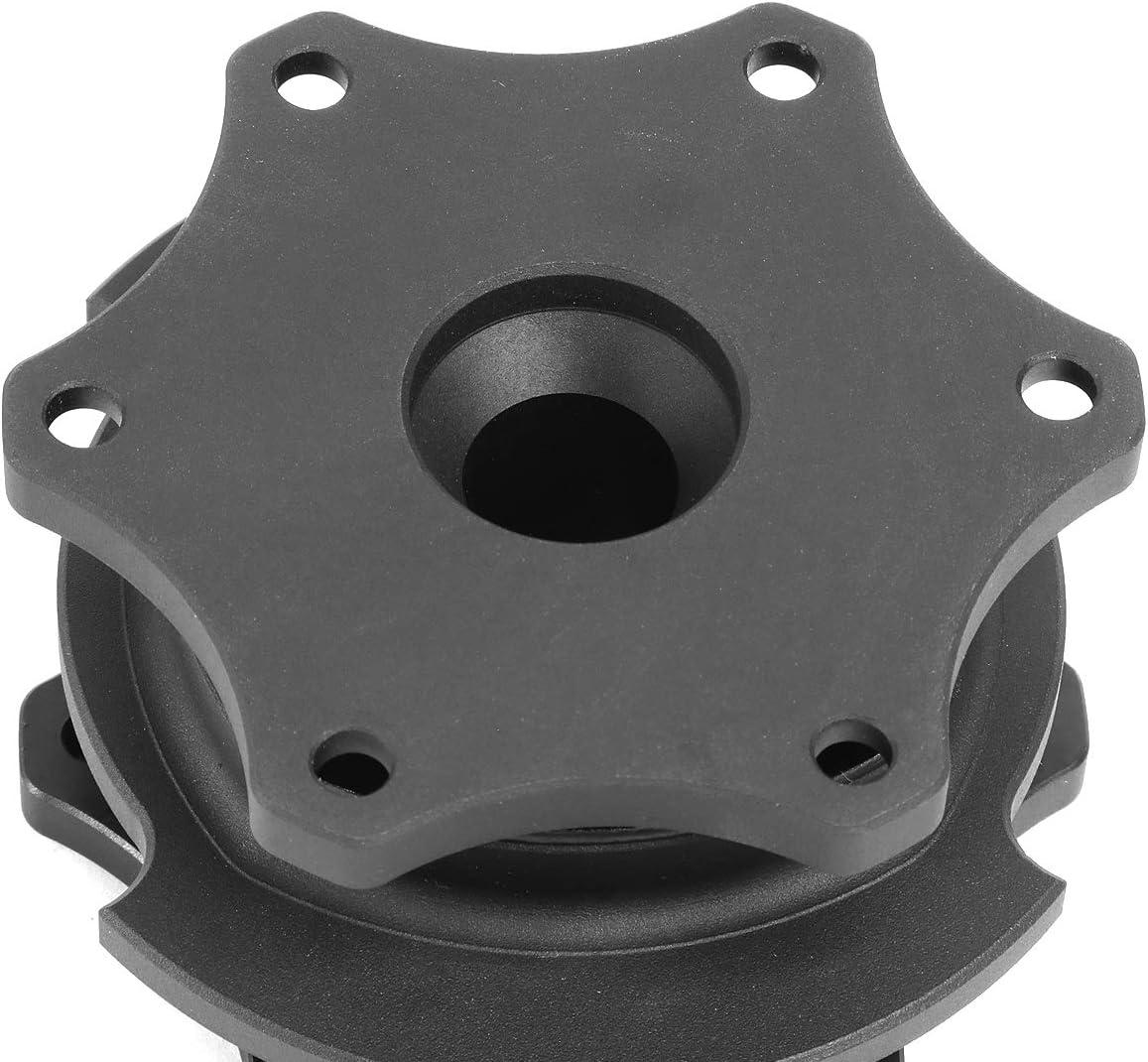 NRG Innovations NRG-SRK-R200MB-MB SRK-R200MB-MB SFI 42.1/6- Bolt Steering Wheel Quick Release Adapter, Matte Black - Black image number 3