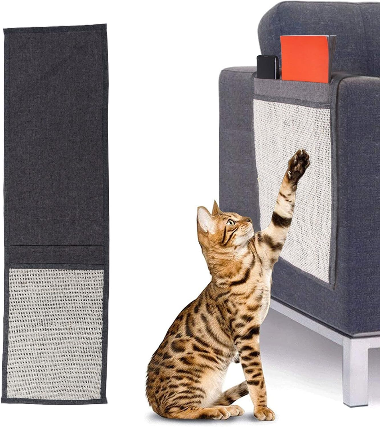 Premium Sisal Cat Scratch Mat and Sofa Protect,Protects Furniture, Satisfies Cats Ideal for Indoor Cat Owners Seeking to Preserve Home Decor (S) image number 6