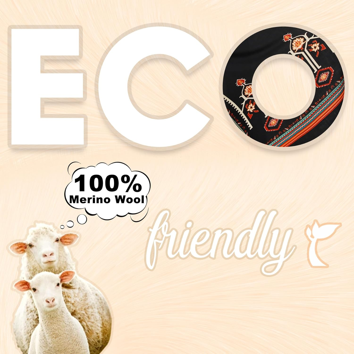 DANA XU Women'S 100% Merino Wool Extra Large Pashmina Shawl and Wraps Blanket Travel Scarf Cashmere Fall Winter Floral