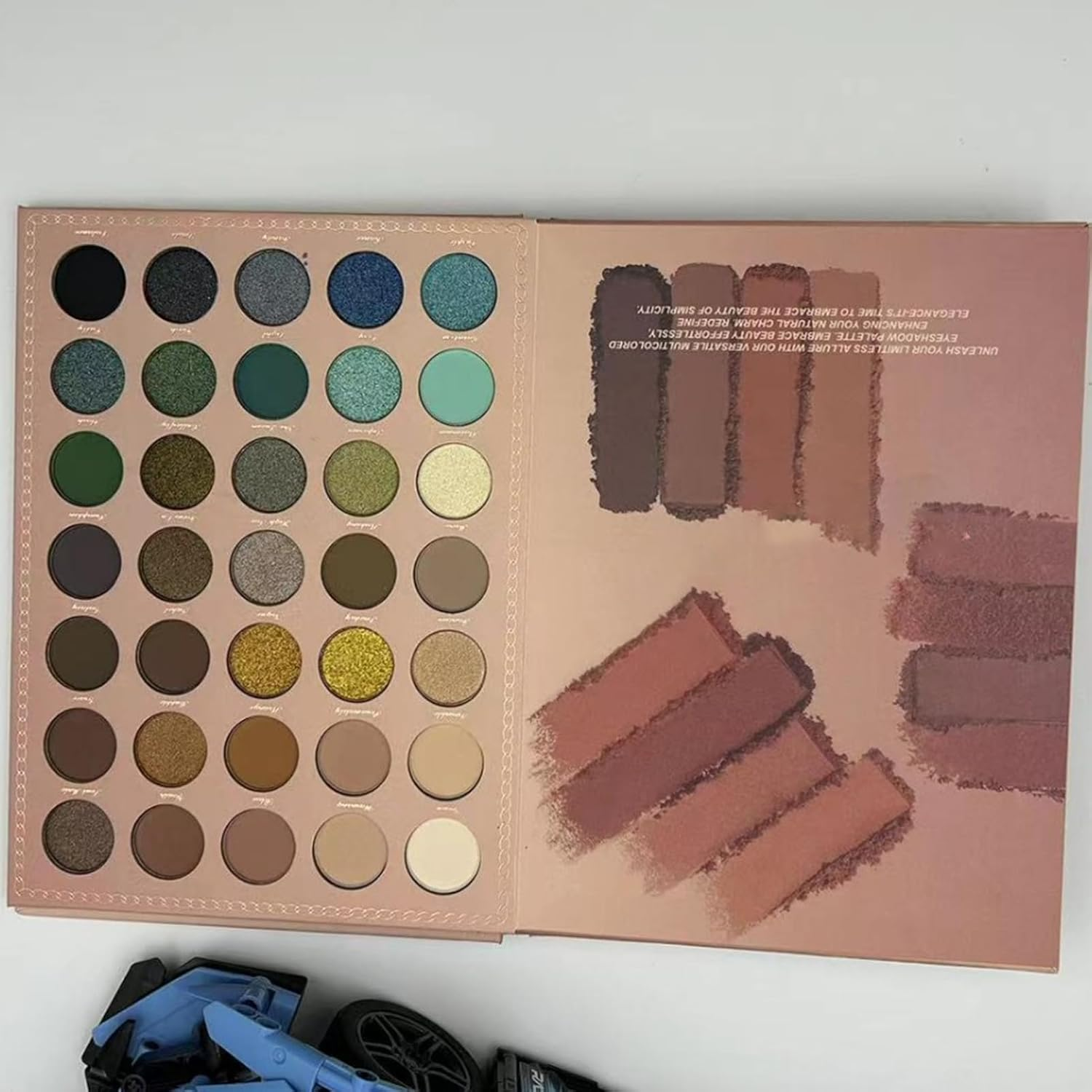 Multifunctional Makeup Palette &ndash; Multicolor 105 Book, Pearl Matte Blend, Earth Tone Beauty | Wide Shade Rangeset, Layered Art Look for Creative Styling image number 4