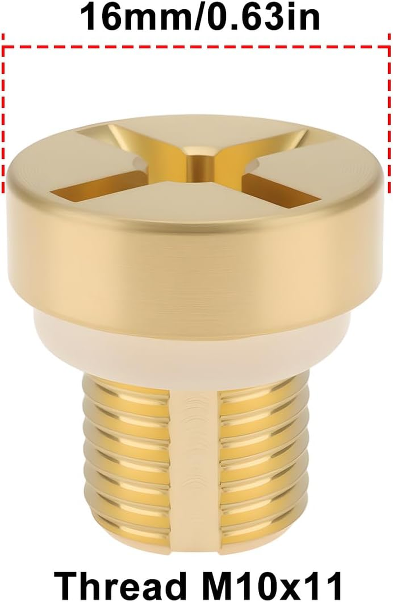 LT Easiyl 2PCS Brass Coolant Radiator Bleed Screw LR150067 LR034624 Compatible with Land Rover 20102013 image number 3