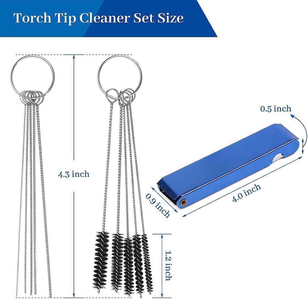 Carburetors Carbon Dirt Jet Remove Cleaner,Wire Torch Tip Cleaner Tool,Needles and Brushes Cleaning Tool Kit,Carbons Dirt Jet Remove,Suitable for Auto,Motorcycles,Atv,Welder,Lawn Equipment (9) image number 1