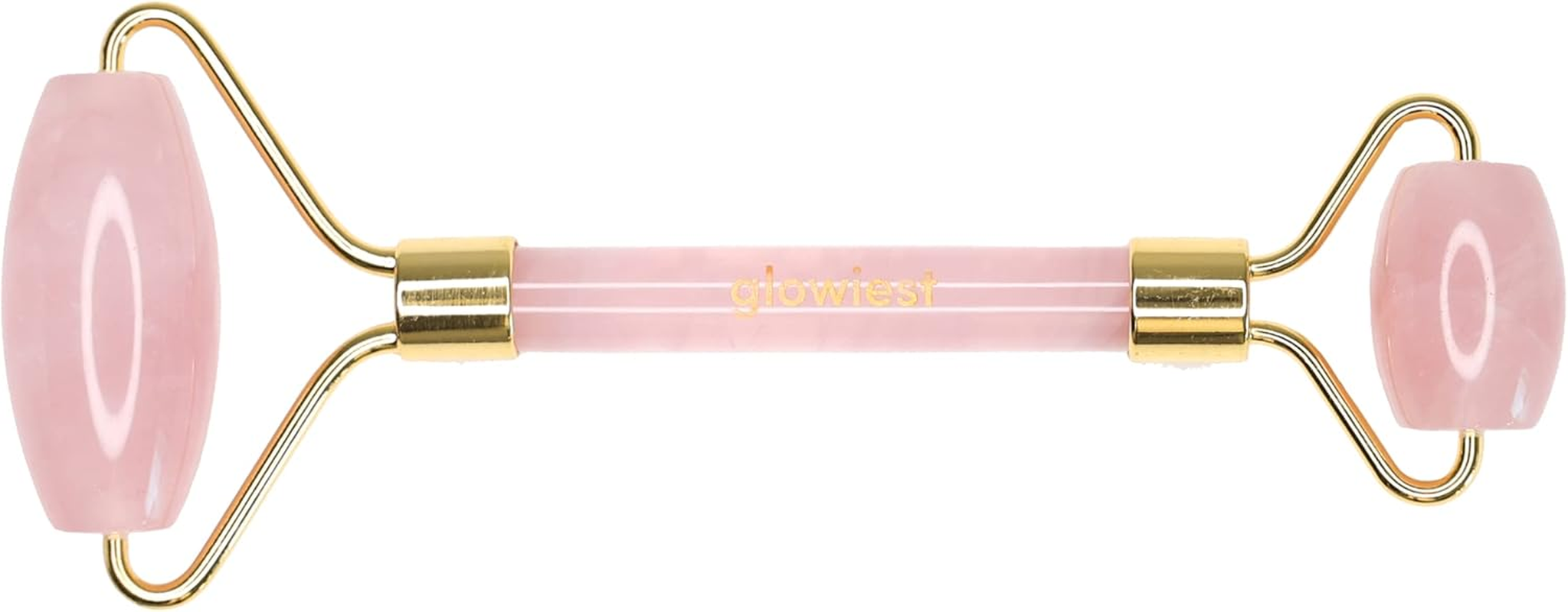 Glowiest Rose Quartz Face Roller Facial Sculptor | 100% Natural Rose Quartz | Skincare Tool for Face and Body | Lymphatic Drainage | Improving Fine Lines and Wrinkles