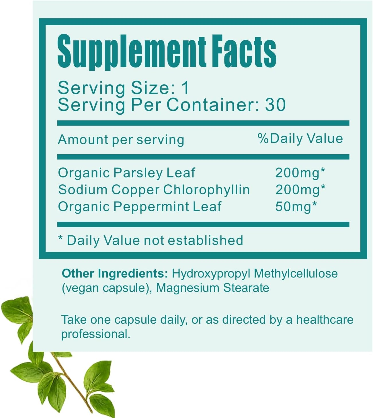 Innerfresh | Natural Deodorant Alternative for Body Odour | Parsley, Chlorophyll & Mint | Plant-Based Freshness Supplement | 30 Vegan Capsules image number 1