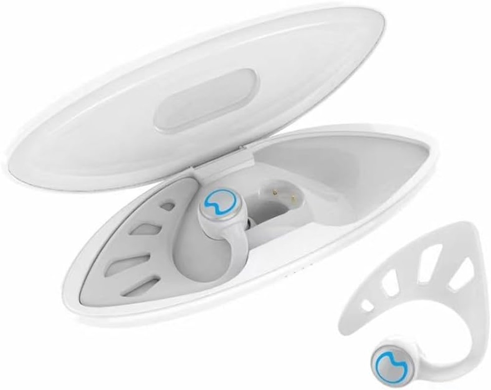 Durashmall Cute Pink Elf Ear Headphones True Wireless Earbuds with LED Light Party Headphones with Lights with Charging Case Multiple Color Options (Blue)