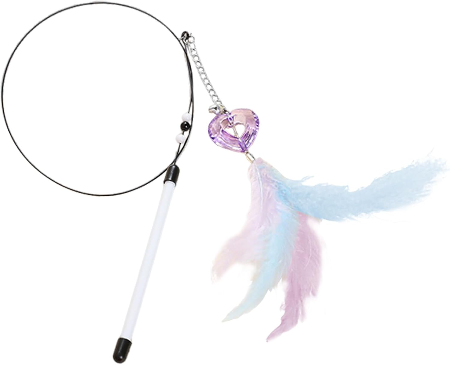 Qkbuza Cat Wand Toy - 31.5Inch Realistic Interactive Game - Interactive Cat Teaser - for Exercise Playtime Routine Enrichment Indoor Daily Bonding Relaxation Home Kitten image number 4