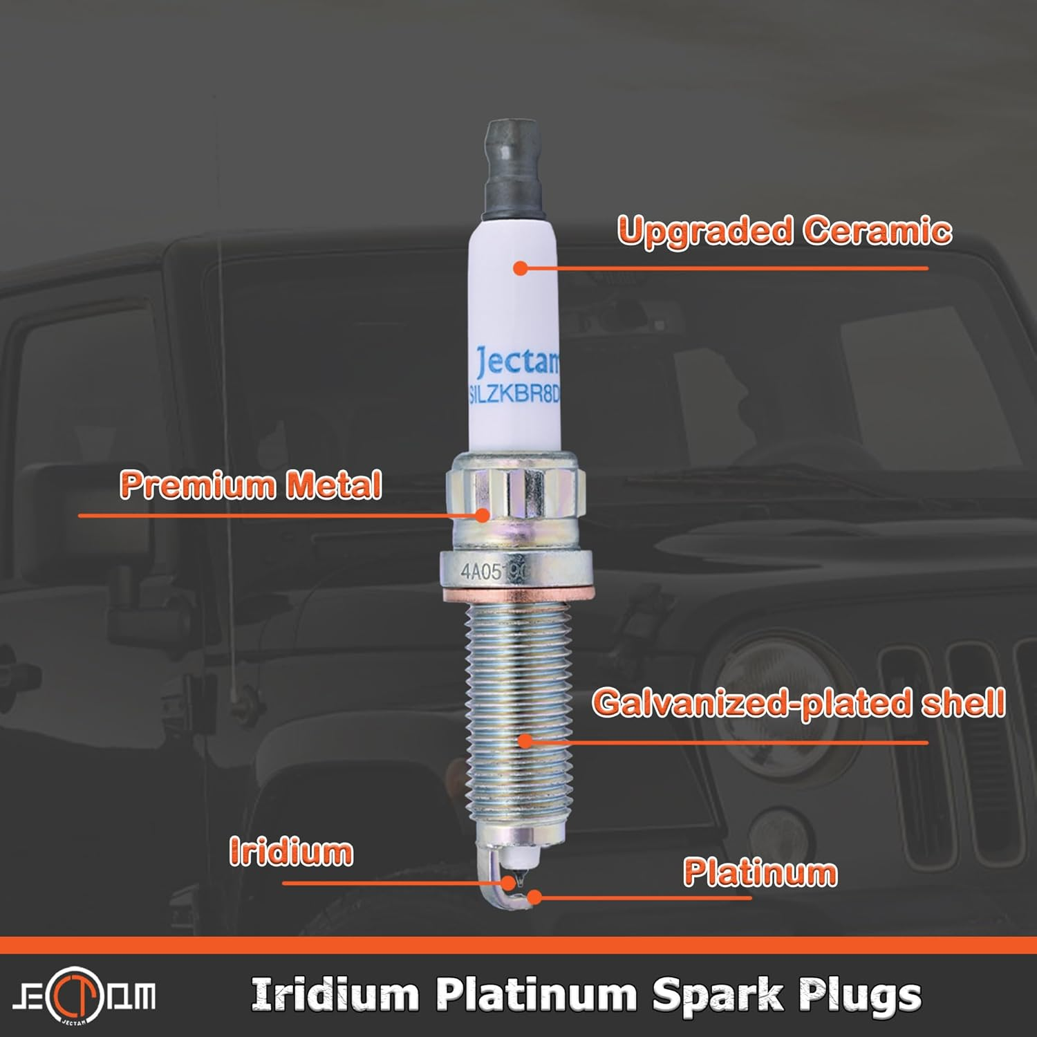 Iridium Platinum Spark Plug 6 PCS SILZKBR8D8S 97506 Compatible with BMW 135I 135Is 335I 435I 535I 640I 740I M2 M235I M3 M4 X3 X5 X6 Replace for 12120039664 12120038896 12120038704 image number 5