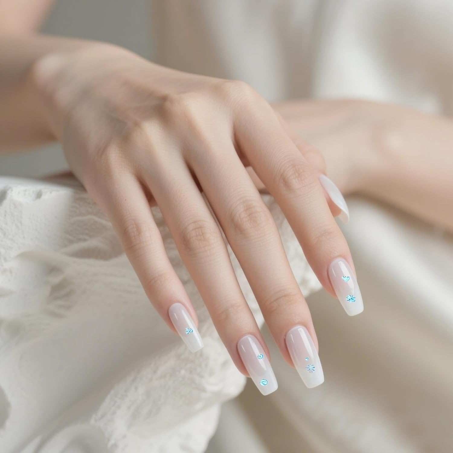 Nail Art Stickers, 30 Sheets 3D Flower Nail Decals for Girls, Self-Adhesive Colorful Daisy Floral Heart Bow Tie Designs for Manicure DIY image number 2