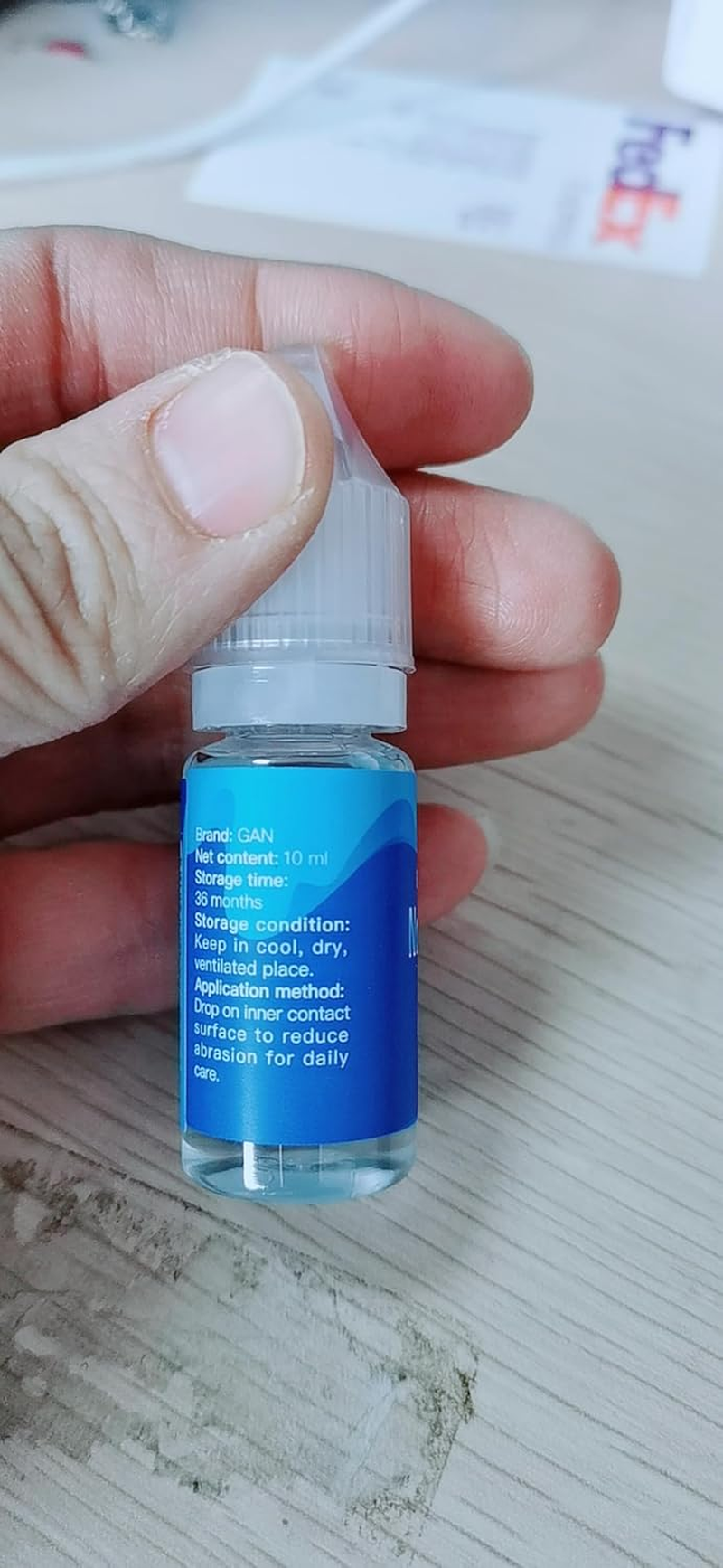 Cuberspeed Gan Cube Lube Professional Speed Cube Lube Lubricant Oil 10ML with Blue Cube Bag for 2X2 3X3 Cube