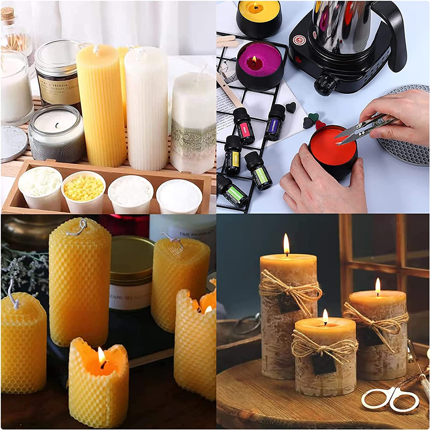 Multifunctional Electric Heating Plate for Melting Wax, Candle Making and More, Small Electric Stove 500W Portable Plate Multifunctional Home Coffee Tea Water Heater image number 4