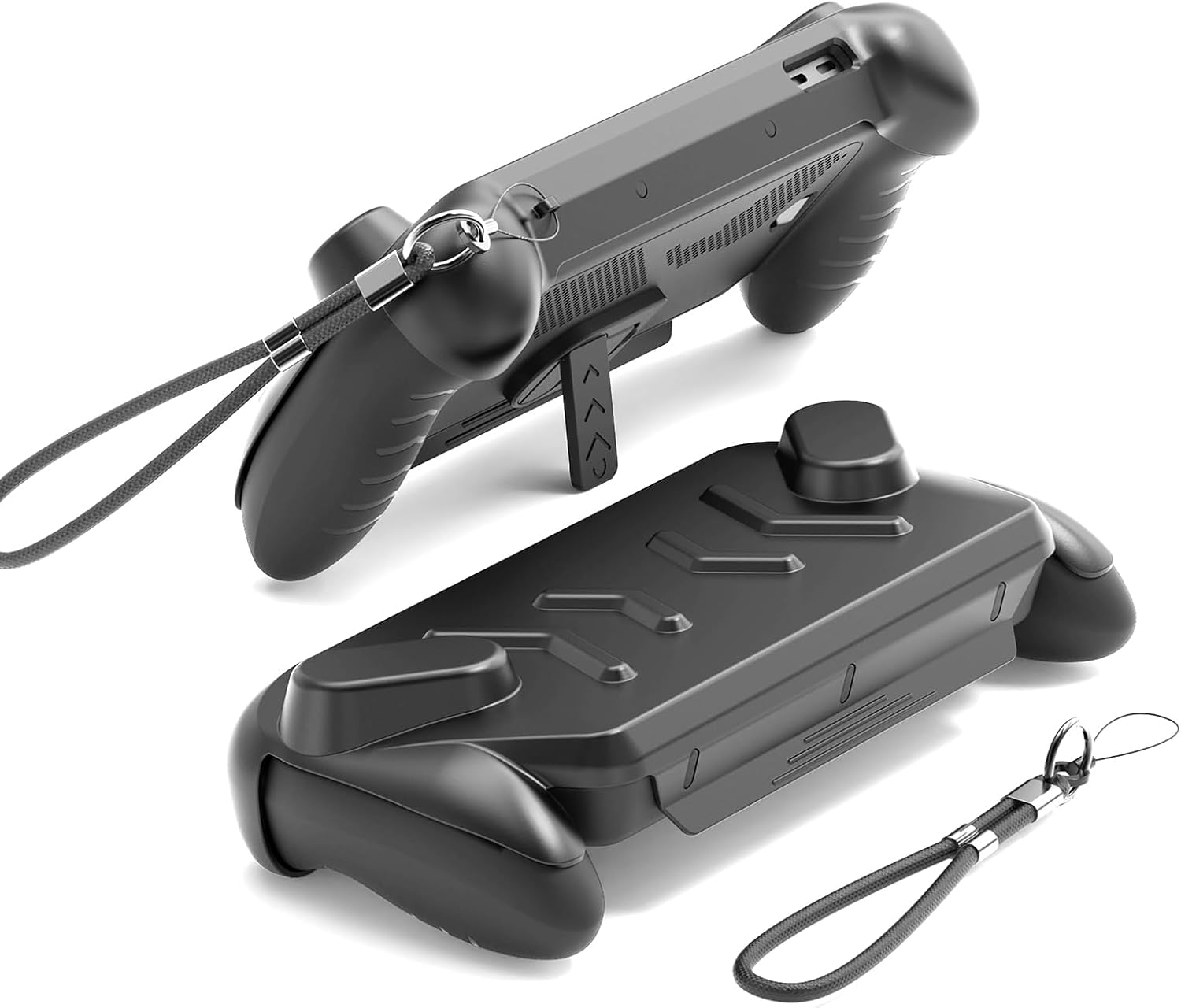 EJGAME Full Protective Case Cover Compatible with ASUS ROG Xbox Ally/Ally X,Protective Case with Detachable Front Shell,Frosted Anti-Slip Handheld Design-Black image number 6