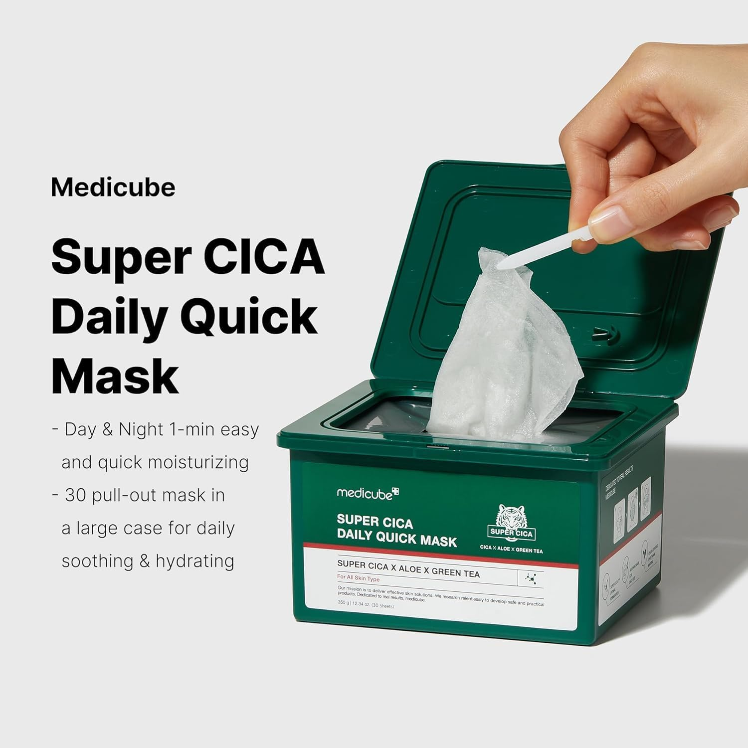 MEDICUBE - Super Cica Daily Quick Mask 30 Mask/Box image number 4