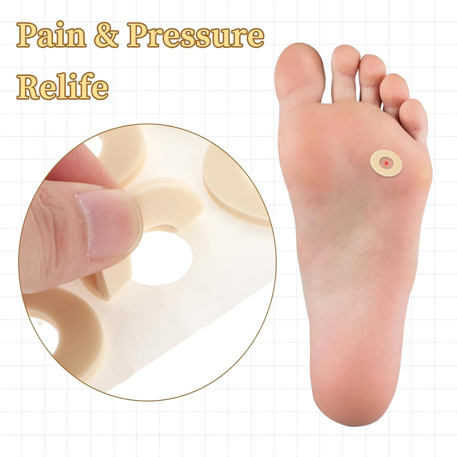 Limcryspp 120 Toe Pads, Waterproof Self-Adhesive Adhesive, Enhance Adhesion, Provide Cushioning, Prevent Friction, and Protect Feet and Toes image number 5