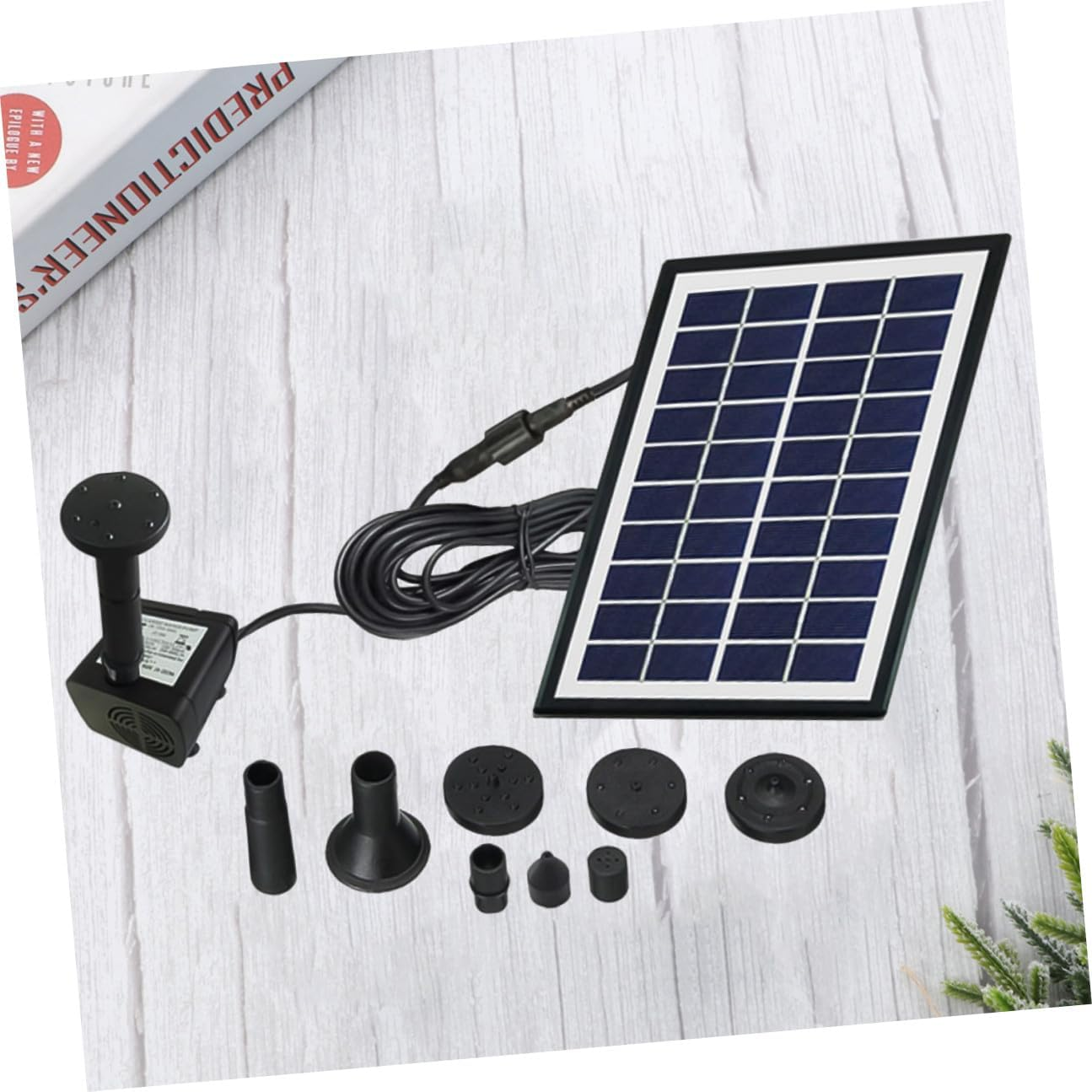 Balacoo 4W Solar Floating Fountain Water Pump for Garden Pond Outdoor Landscape Fish Tank Aerobic Water Feature Miniature Solar Fountain for Pool image number 5