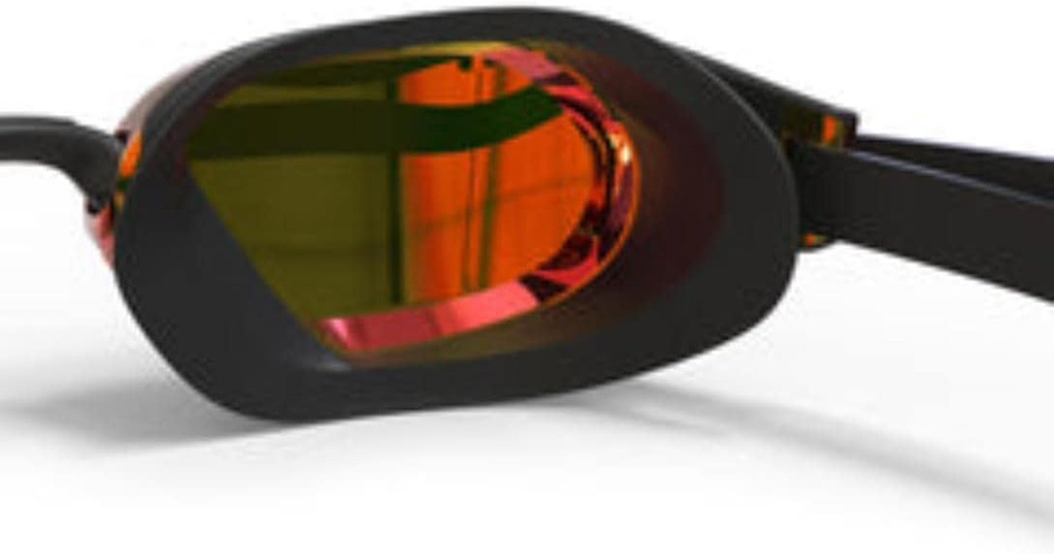 Decathlon Nabaiji 900 B-Fast Mirror Large Swimming Goggles Black/Red - Swimming Goggles image number 3