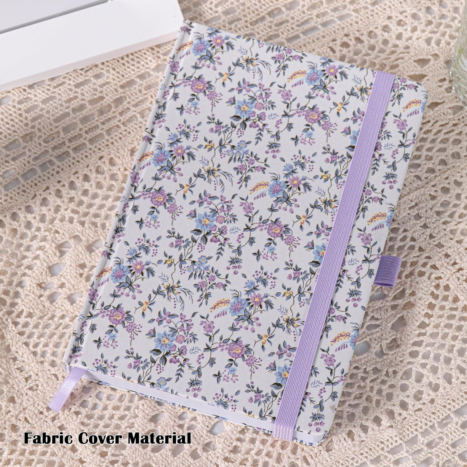 TIEFOSSI Lined Journal Notebook for Women, A5 Dotted Grid Notebook for Writing, 190 Numbered Pages Thick Paper, Travel Daily Journal, for Work Home School, Note Taking, Business, 8.4 X 5.8 In image number 3