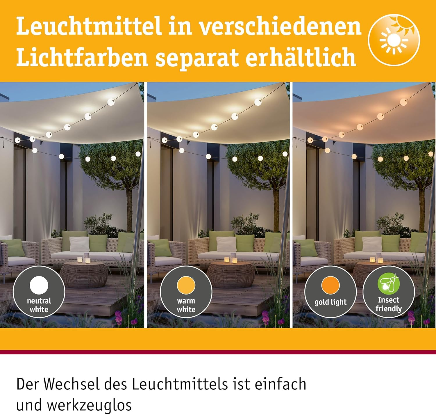 Paulmann Taina 94911 Solar LED Fairy Lights Basic Set IP67 3000K 5.8 M 6 X 60 Lm Black image number 3