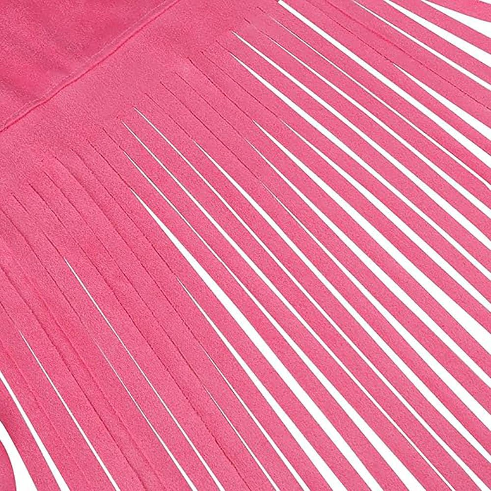 70S 80S Hippie Costume Women Fringe Vest Set Cowgirl Costume 70S Disco Outfit with Accessories, Earrings,Headband image number 6