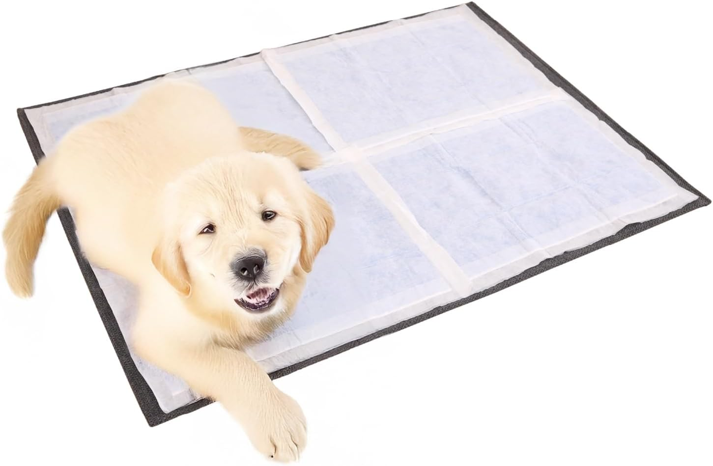 Sanbelm TU38711 Toilet Mat for Dogs and Cats, Pallypets Pet Water Repellent, Daytime 47.2 Inches (120 Cm) (Fold), Gray, Approx. 47.2 X 33.9 Inches (120 X 86 Cm), 4 Sheets, Fits under Cage, Water