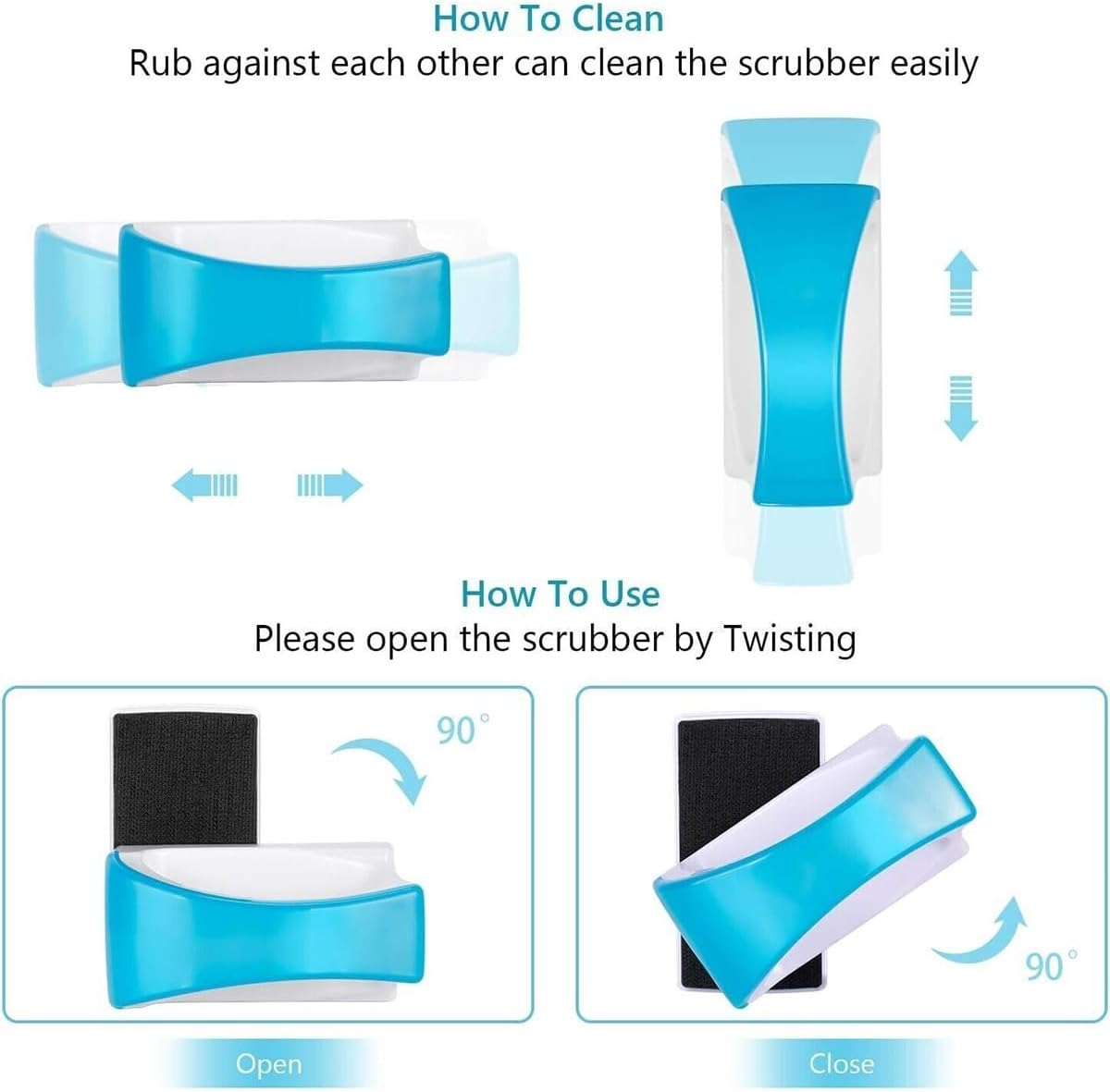 AIMALL Algae Removal Magnetic Aquarium Cleaner for Glass Tanks, Strong Magnetic Grip Fish Tank Cleaning Brush, Floating Non-Scratch Design, Compatible with Small to Large Tanks image number 3