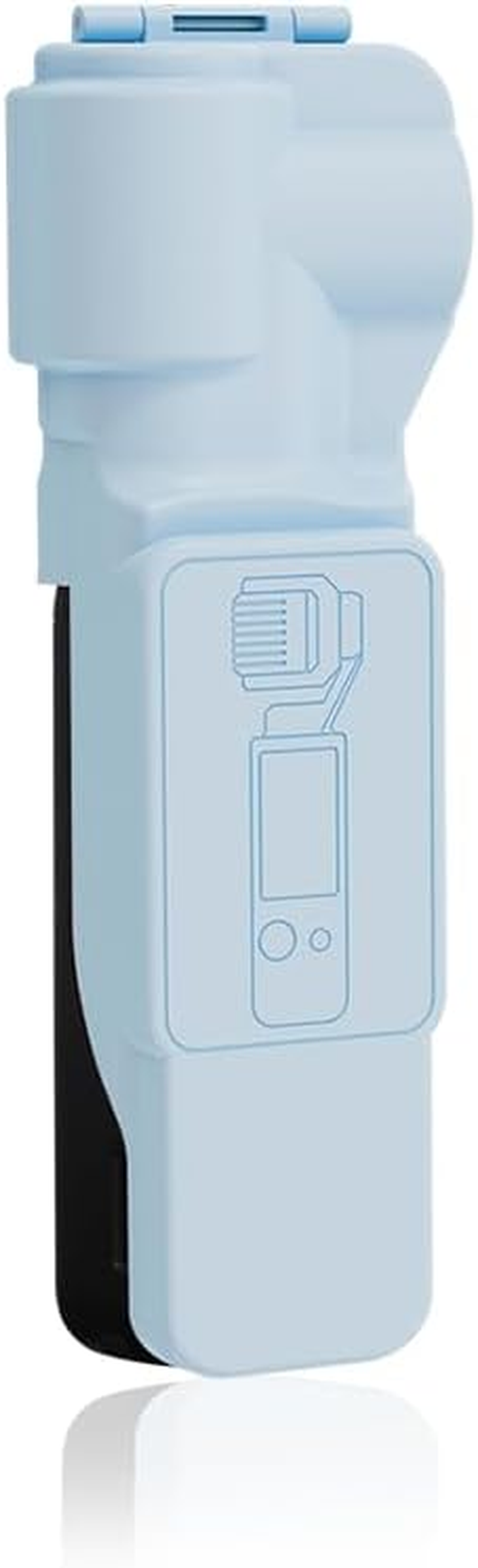 BRDRC Pocket 3 Protective Cover Case, Gimbal Lens Cap Screen Protector for DJI Osmo Pocket 3 Creator Combo Accessories (Black)