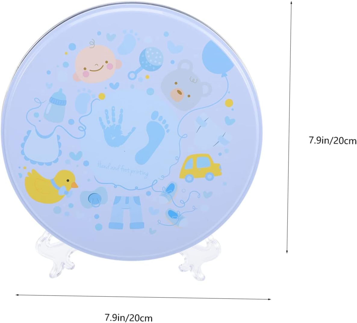 Hohopeti 1 Set Footprint Keepsake Kit Inkless Plaster Footprint Mold Casting for Newborns Present for Parents and Grandparents image number 3