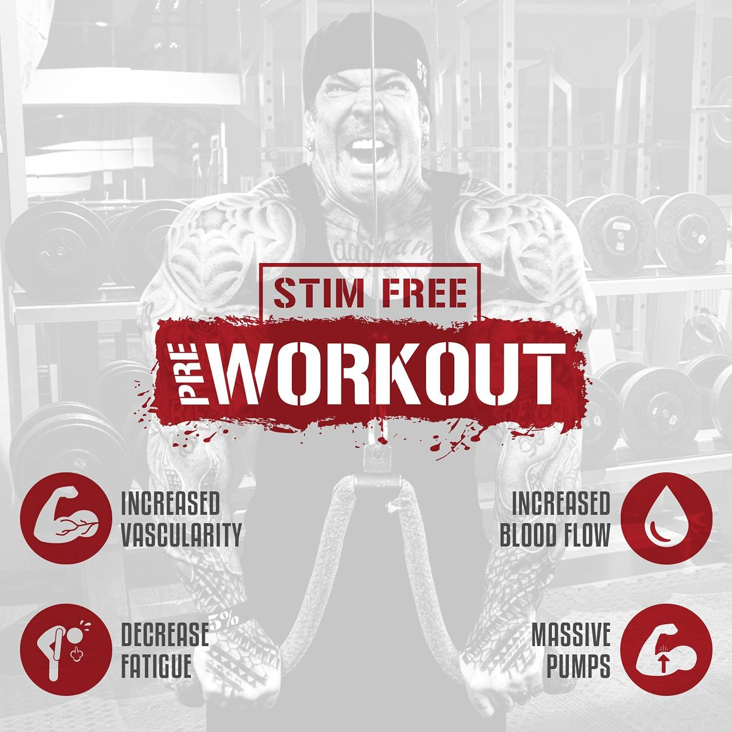 5% Nutrition Rich Piana Full AF Pre-Workout - Blue Raspberry | Zero Stims - Massive Pumps - Increased Blood Flow - Reduce Fatigue | Glycersize&trade; - Nitrosigine&reg; | - 25 Srvgs - 375G image number 5