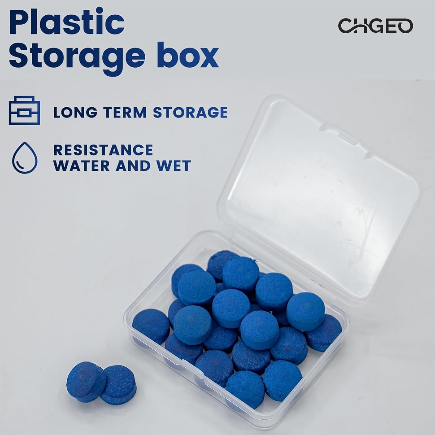 30-Pack Billiard Pool Cue Tips - Pool Cue Stick Tips Replacement Repair Kit Billiard Cue Tips with Storage Box for Pool Table Cues Stick Tips Head and Leather Snooker Stick image number 2