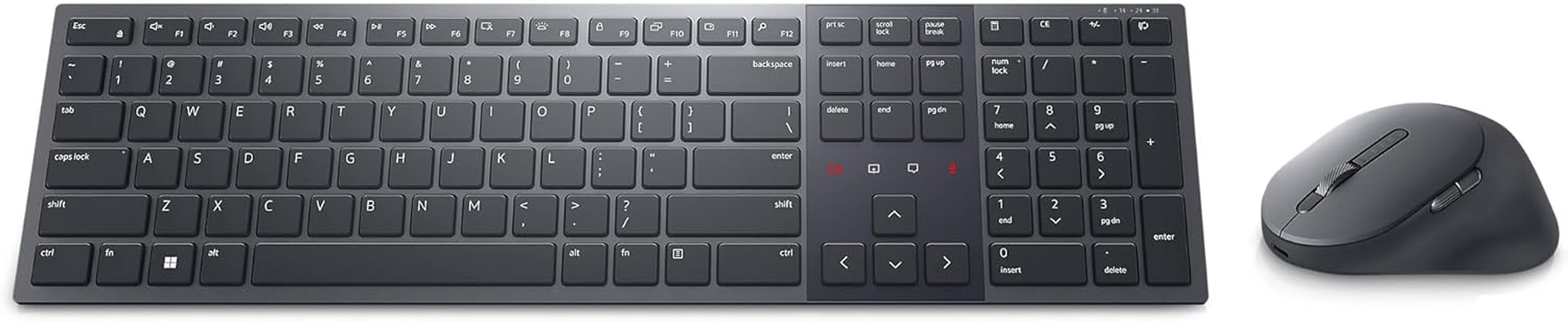 Dell KM900 Premier Collaboration Keyboard and Mouse - Graphite, Bluetooth 5.1, 2.4Ghz image number 2