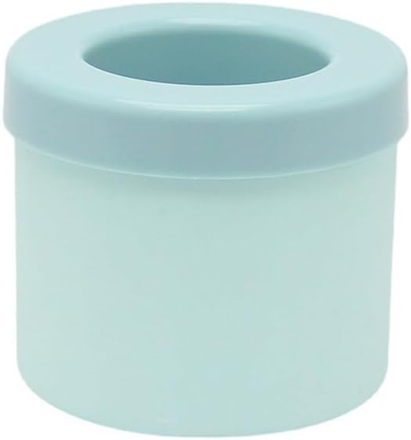 AIMALL Silicone Ice Cream Mold Ice Box Food Grade Silicone Ice Cream Maker, Household Ice Bucket with Easy Release, Available in Yellow, Blue, and Grey, 3.35"X3.54"X3.15"