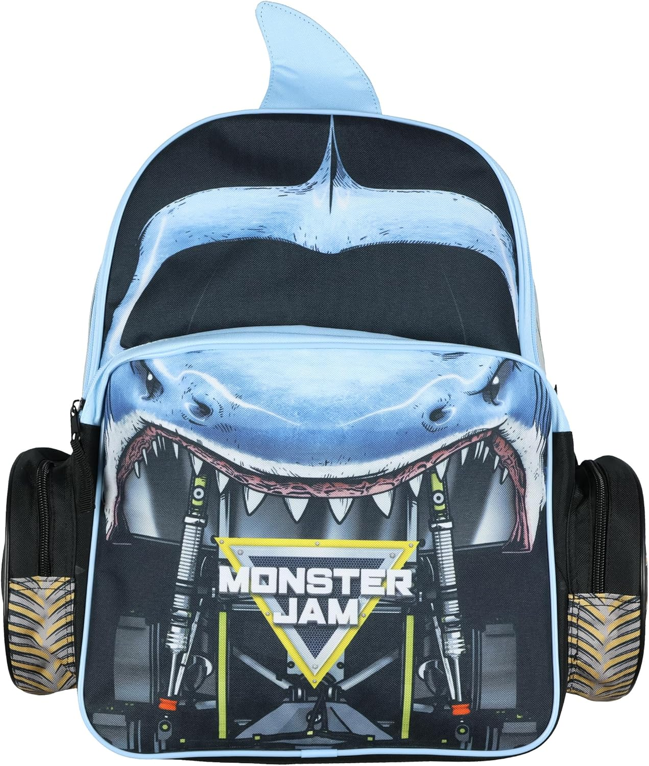 INTIMO Monster Jam Megalodon Backpack - Shark 3D Monster Truck Kids School Book Bag or Travel Daypack image number 6