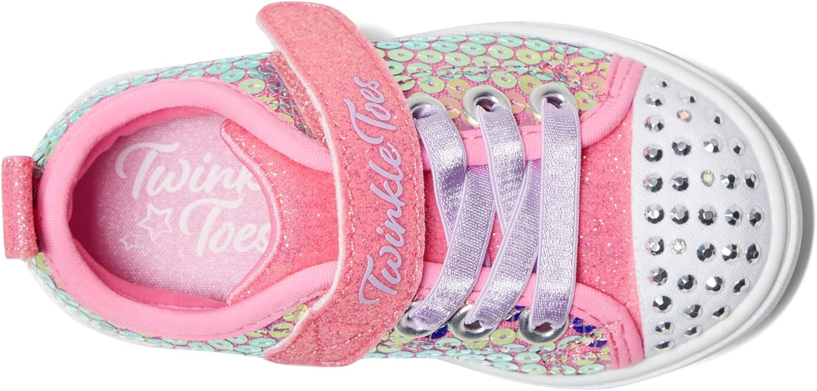 Skechers Girls Twinkle Toes: Twinkle Sparks Sneaker image number 2