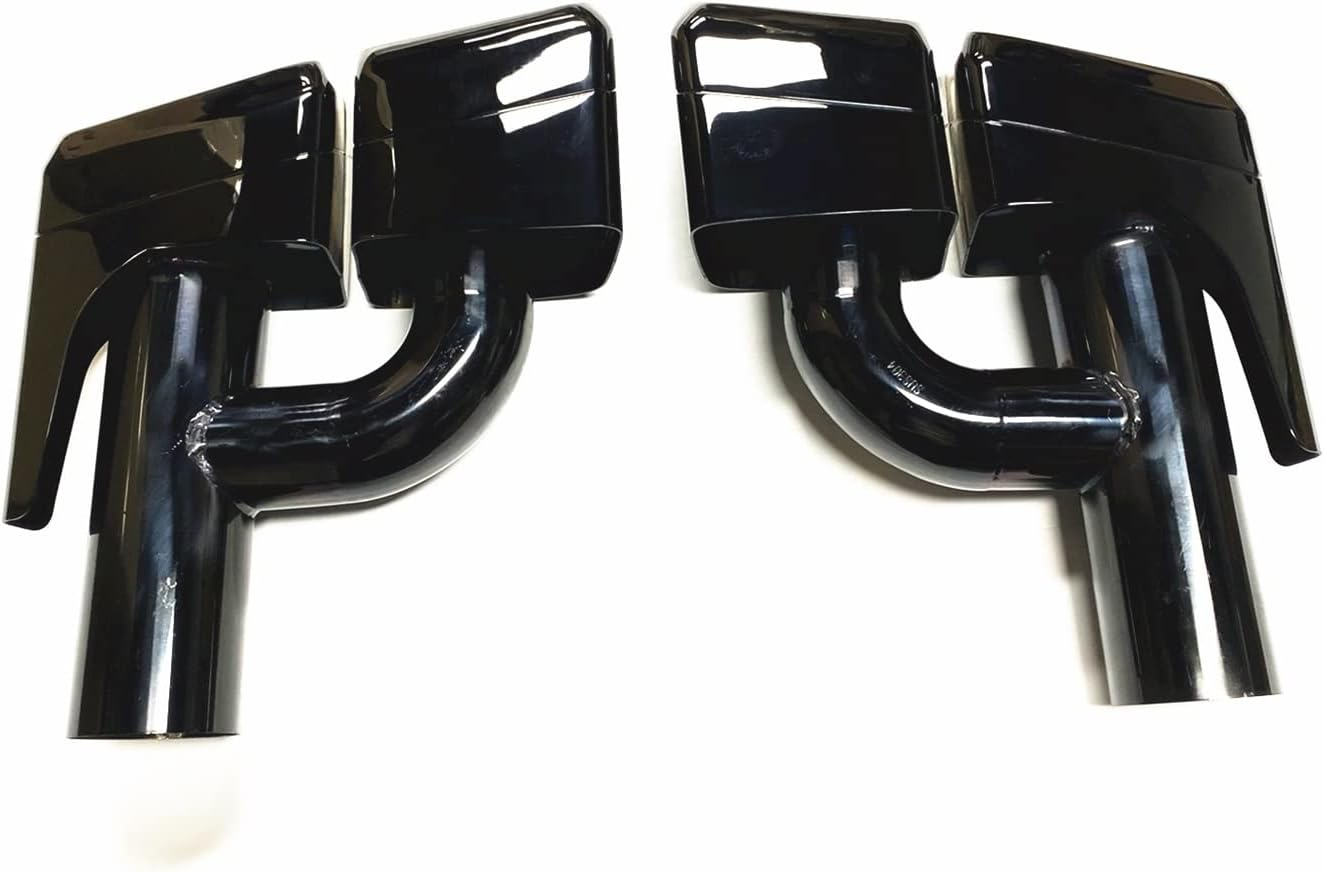 Muffler Titanium Black Rear Exhaust Muffler Tip Pipe Air Vent Tailpipe Compatible with Mercedes Benz W212 E63 W221 W204 2008-2013 W204 W205 W218 image number 2