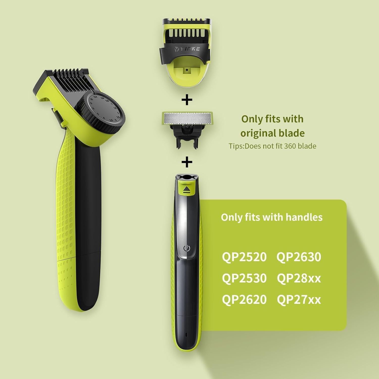 Guard Comb for Philips One Blade, Adjustable 14-In-1 Precision Comb with Body Guard, Skin Protector, Attachments for Shaving, Grooming, with 14 Length-Settings,Compatible with QP210/50 220 2523 2520 image number 3