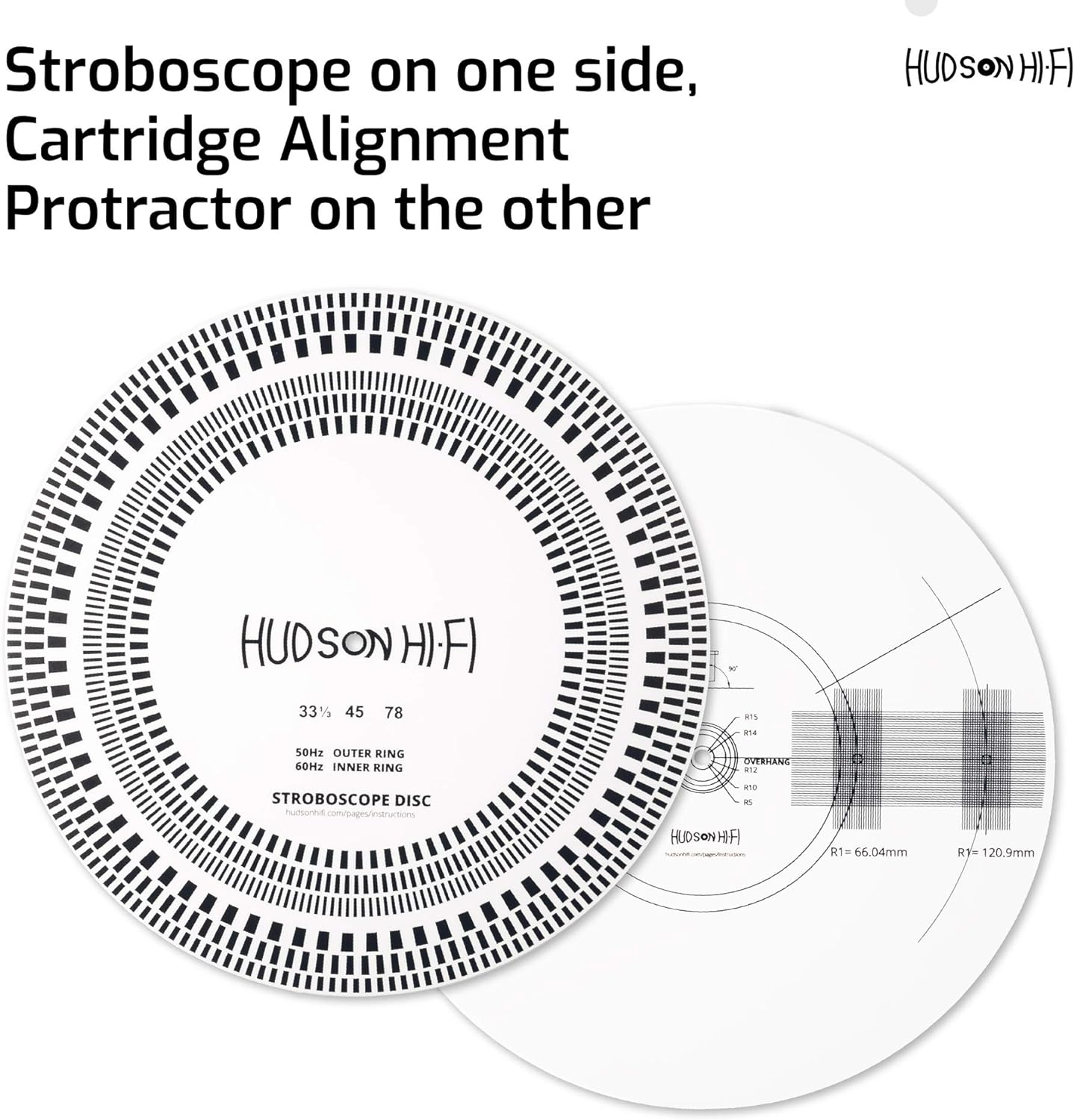 Hudson Hi-Fi Stroboscope and Protractor Mat (Protractor - Strobe) image number 1