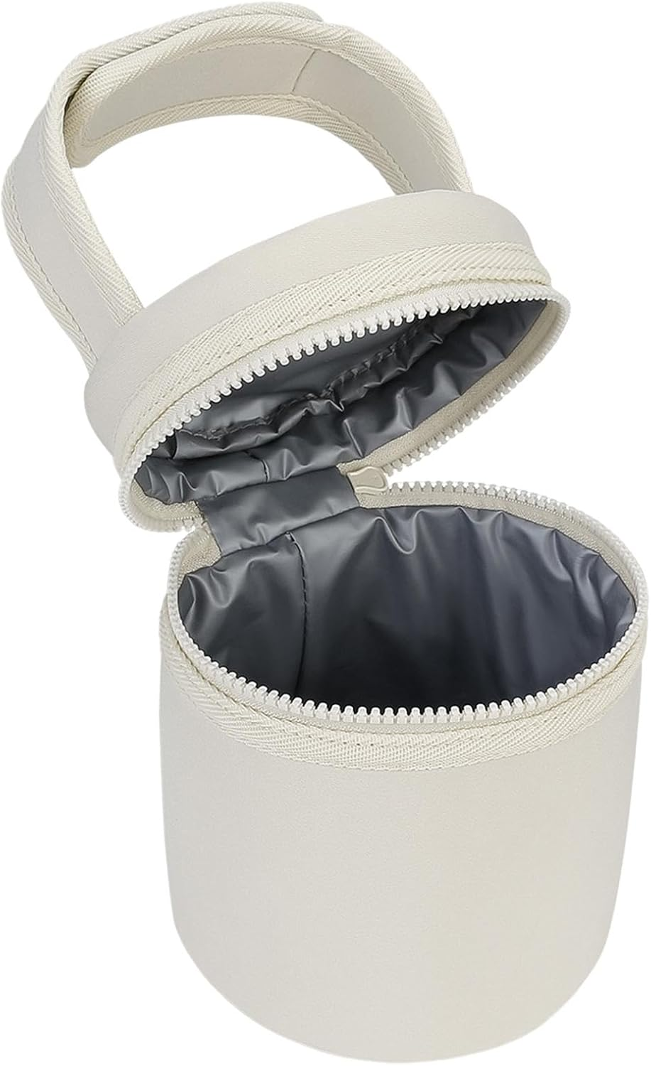 Frfik Breastmilk Travel Cooler - Milk Bottles Bag - Insulated Bottle Bags with Detachable Strap, Breast Milk Storage Bag Fits 2 Large 8Oz Bottles for Nursing & Working Mom