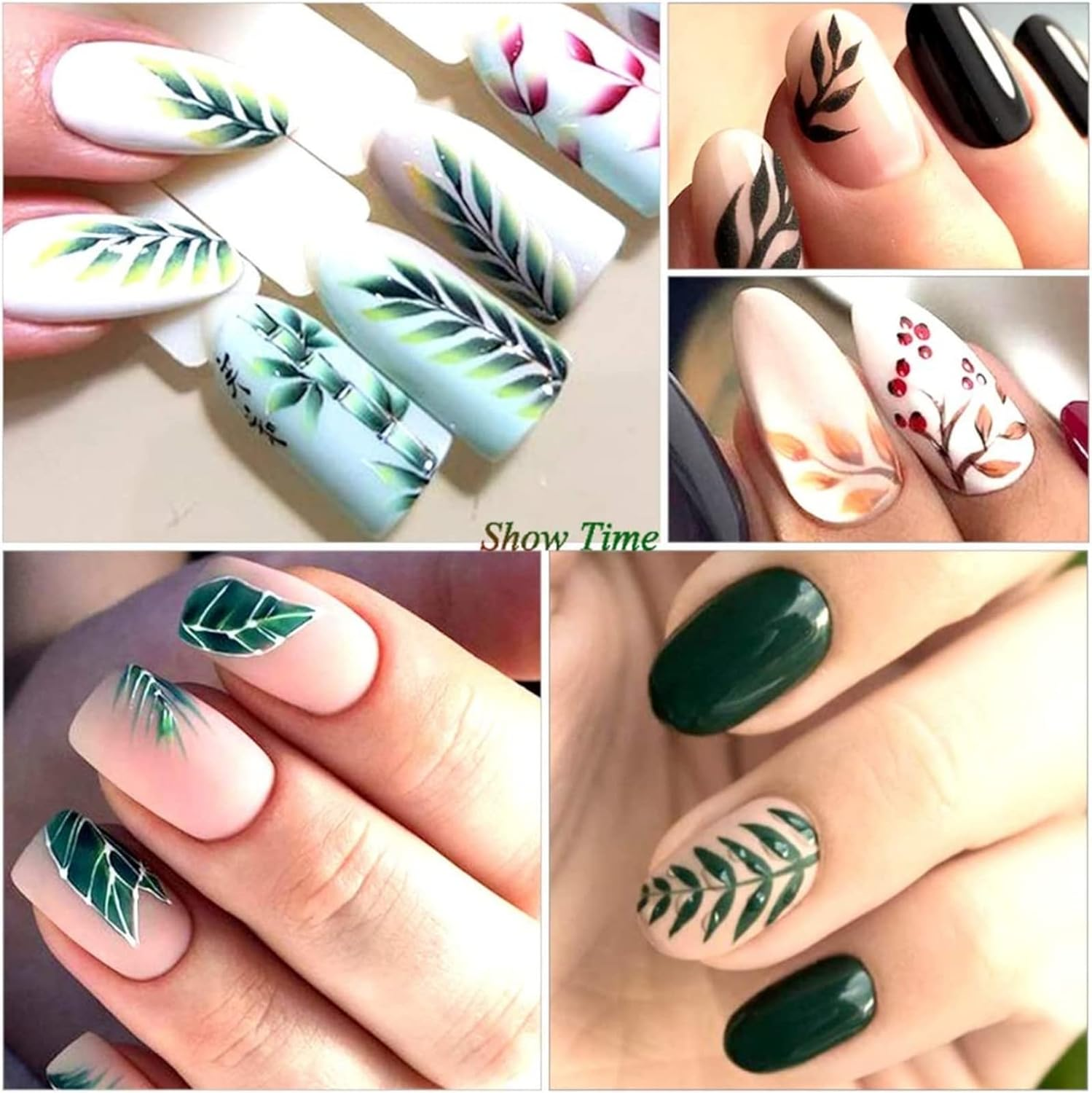 TAVVKE Nail Art Stickers - 29 Sheets of Self-Adhesive Summer Nail Decals Featuring Flamingos, Leaves, Cacti, Fruits Patterns for Women, Girls, Kids, Manicure DIY, and Crafts image number 1