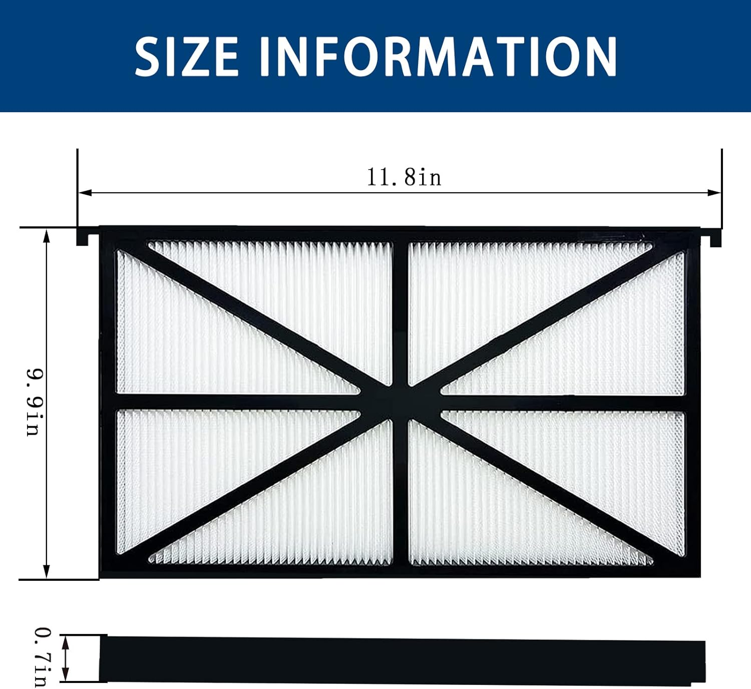 Paopaowoniu RCX70101PAK2 Robotic Pool Filter Compatible with Hayward Tigershark, Tiger Shark QC, Sharkvac, Shark Vac XL, Aqua Vac, Replacement Robotic Pool Cleaner Filter Cartridges (2 Pack) image number 4
