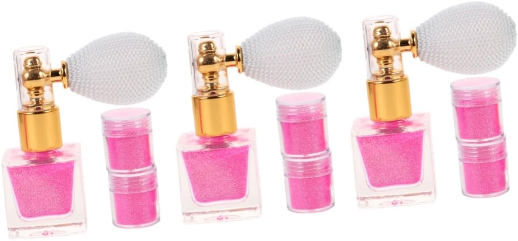 TOVINANNA 3 Sets Body Glitter Spray Makeup Shimmer Powder for Hair and Nail Glitter for Makeup and Shimmer Effects