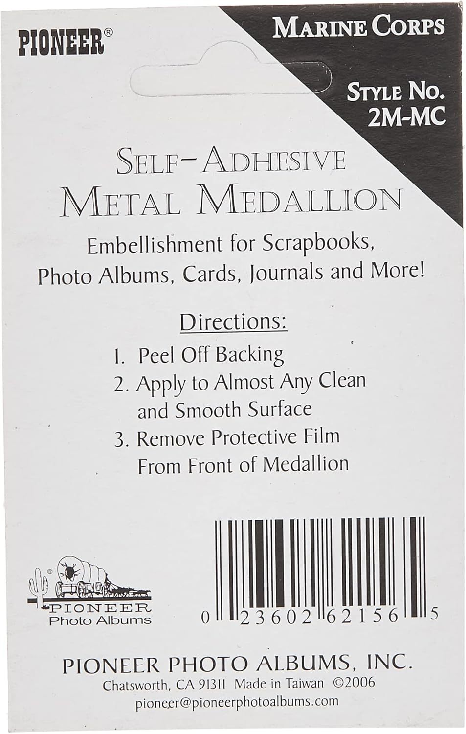 Military Embossed Metal Medallion, Marine Corp image number 2