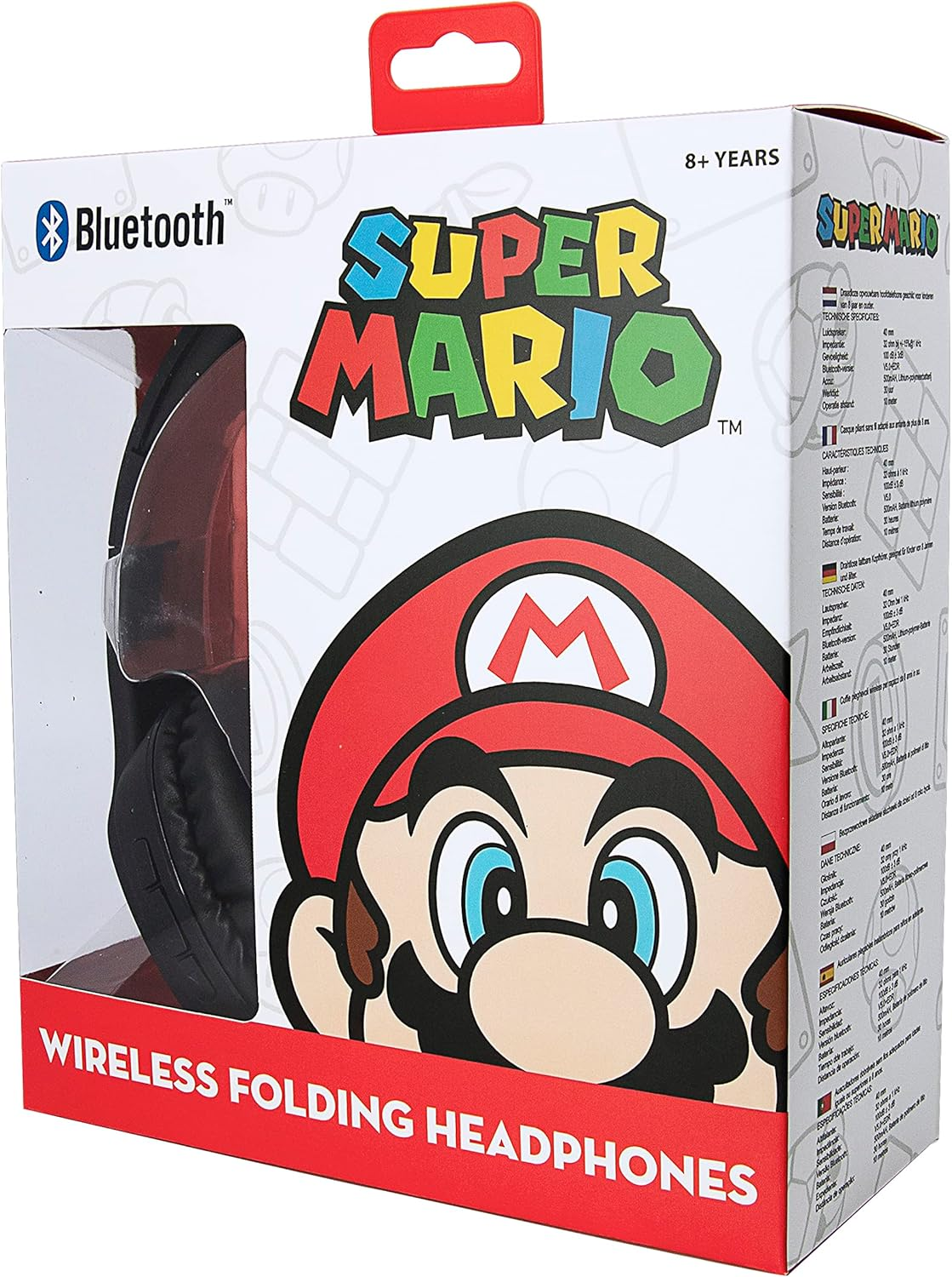 OTL SM0698 Super Mario Icon Wireless Folding Headphones image number 5