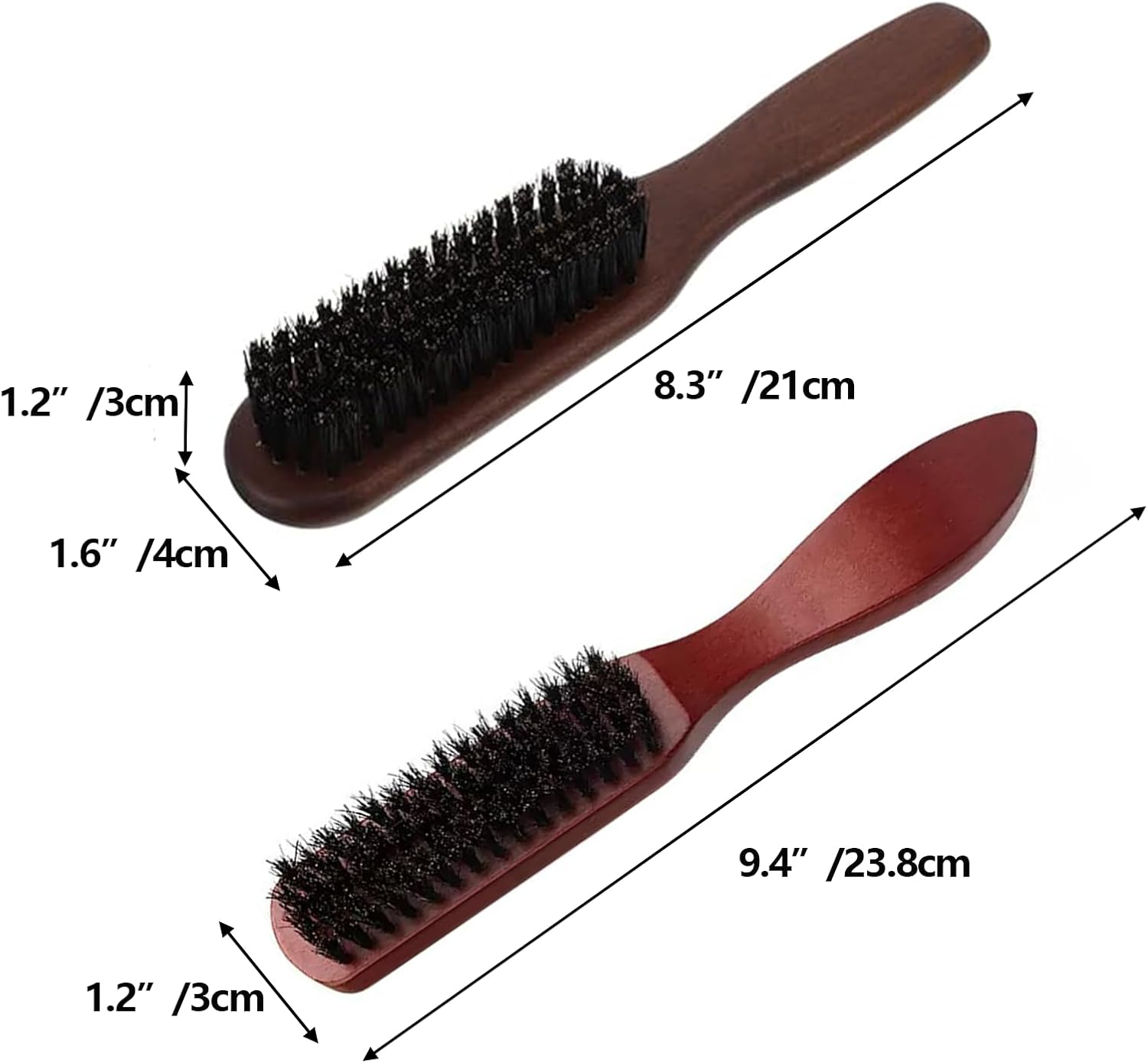 Yeanifeana 2 Pack Men'S Soft Boar Bristle Beard Brush and Hair Comb, Multi-Functional Grooming Tool for Beard Care and Hair Styling at Home or Travel image number 5