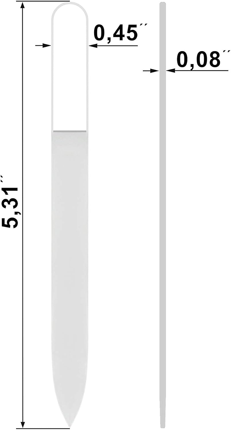 Mont Bleu Professional Glass Nail File - Genuine Czech Tempered Glass - Handmade - Premium Set of 3 Czech Crystal Nail File for Natural Nails image number 4