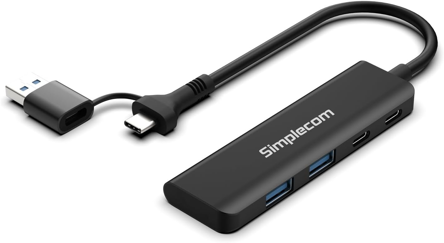 The Simplecom CH385 Superspeed USB-A and USB-C 4-Port Combo Hub image number 2