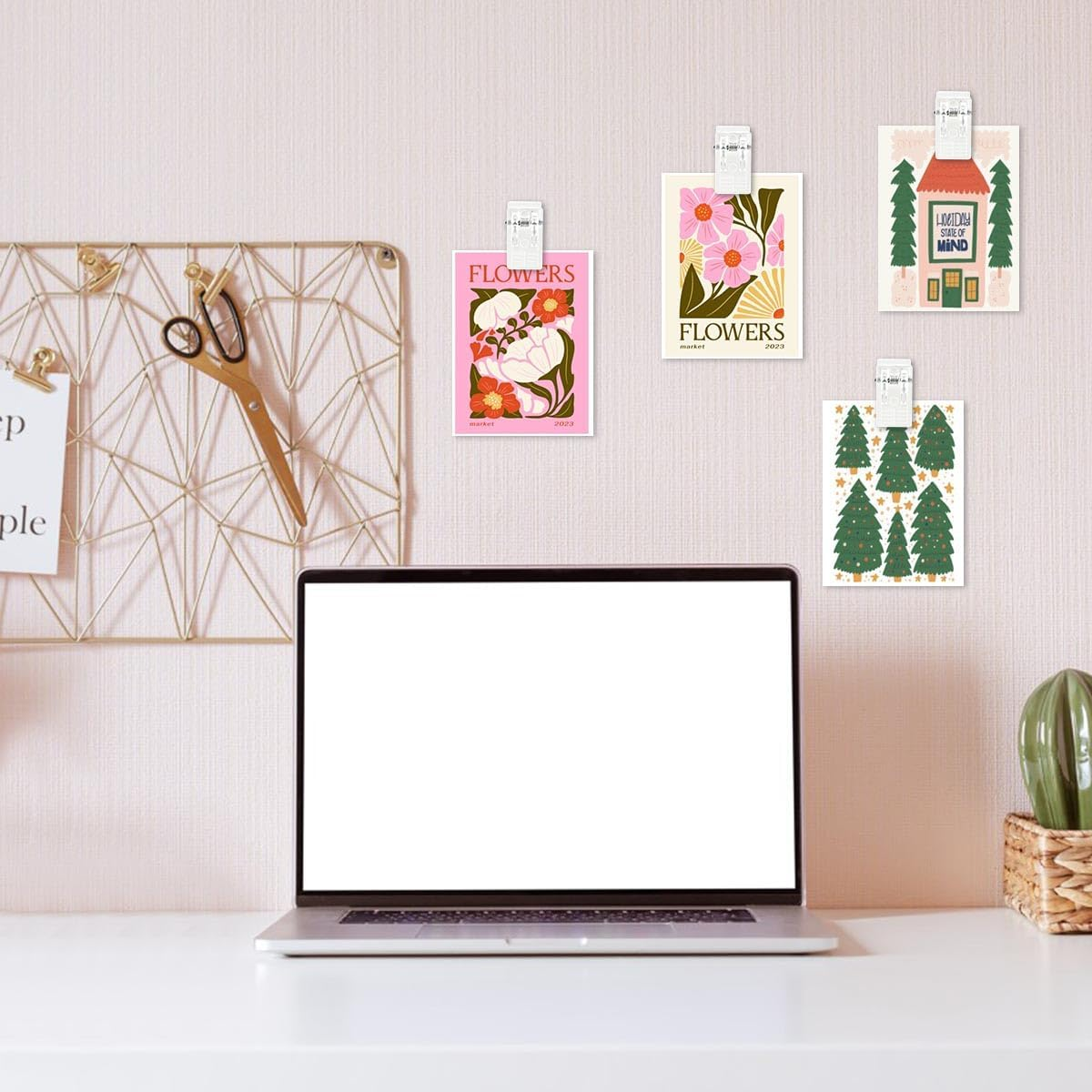 20 Pieces Self Adhesive Clips for Photo Sticky Clips for Wall Tapestry Wall Hanging Clips Sticky Spring Clips for Office Home Clear Plastic Sticky Clip for Poster Paper Self-Adhesive Clips for Hanging