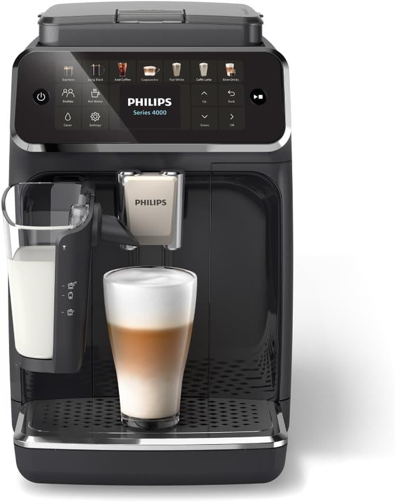 Philips 4400 Series Fully Automatic Espresso Machine &ndash; 12 Hot & Iced Coffees, Quick-To-Clean Lattego Milk System, Silentbrew, Quickstart, Ceramic Grinder, New 2025 Model, Black (EP4441/20) image number 6