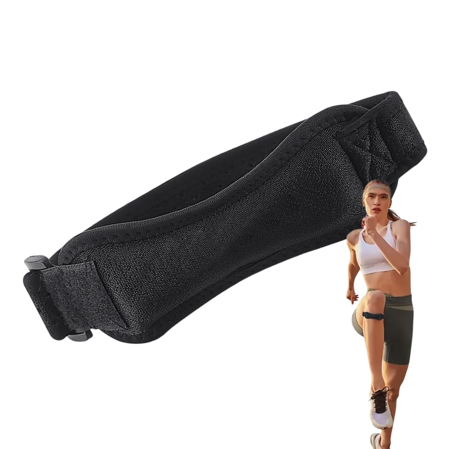 Knee Strap Patella Tendon Support - Patellar Brace Support | Shock-Absorbing Patella Band, Breathable Knee Brace for Mountain Climbing - Pink image number 3