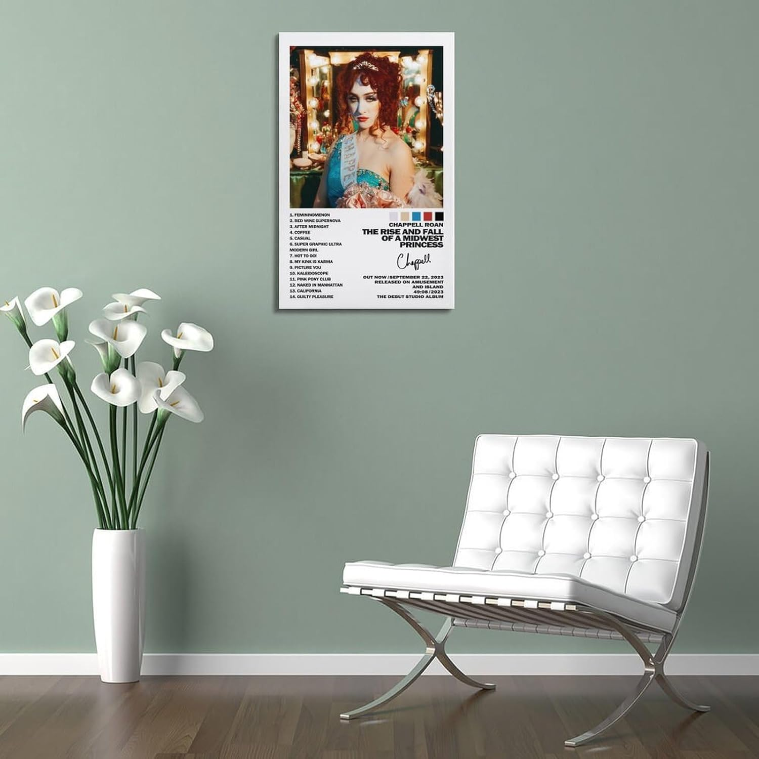 Art Chappell Canvas Album Poster Roan Music Poster Canvas Painting Wall Art Picture Home Decor Print for Bedroom Living Room Dorm Study Bar Office 24X36Inch(60X90Cm) image number 1