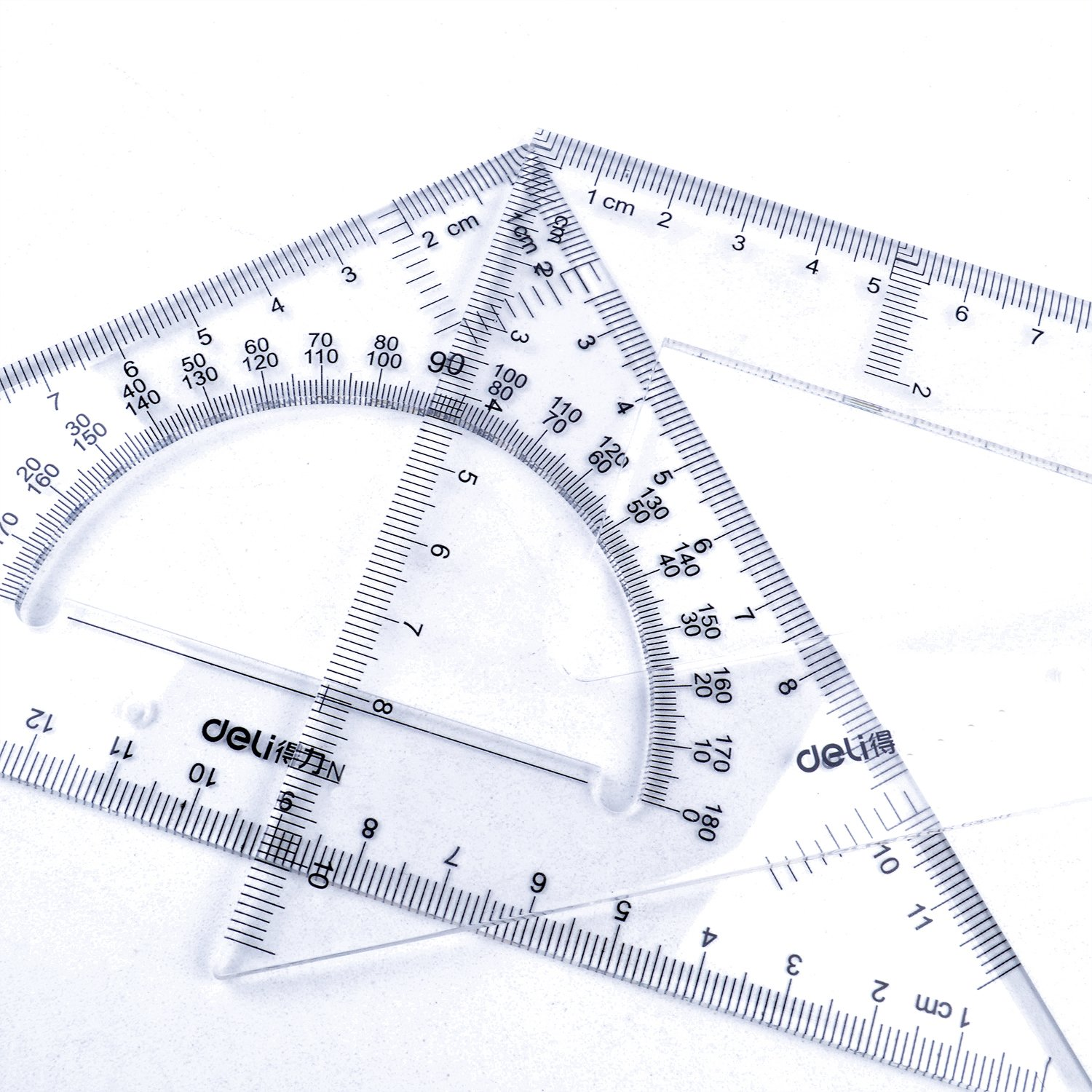 Bronagrand Triangle Ruler Square Set, 30/60 and 45/90 Degrees, Set of 2 image number 1